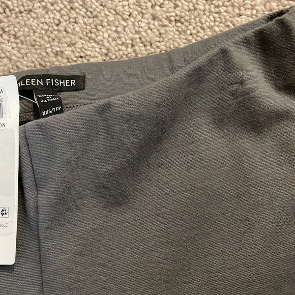 Eileen Fisher wide leg capris xxs slate gray NWT - Picture 3 of 8